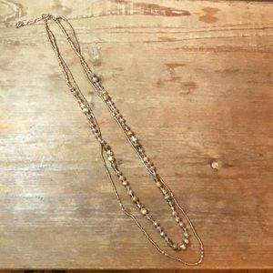 Double Strand Beaded Necklace